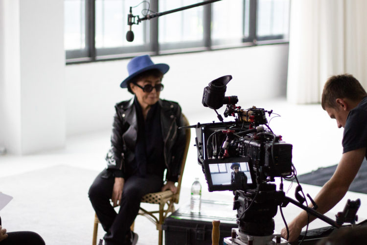 Yoko Ono still from video shoot