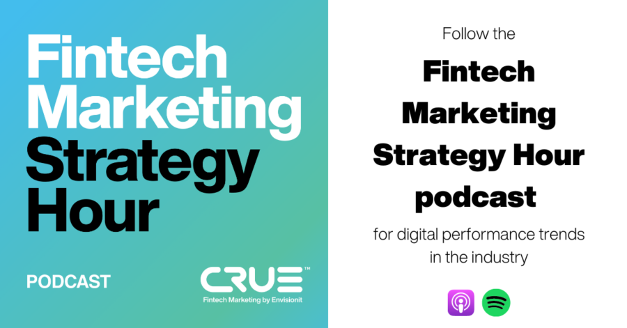fintech marketing agency digital media performance marketing payments crypto alt lending new bank venture capital private equity, fintech marketing podcast, spotify, apple, amazon
