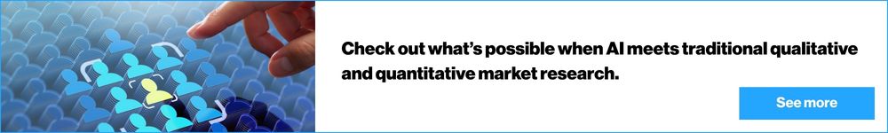 Check out what's possible when AI meets traditional qualitative and quantitative market researh.
