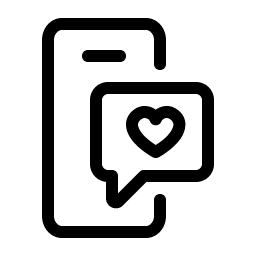 device-mobile-heart-black